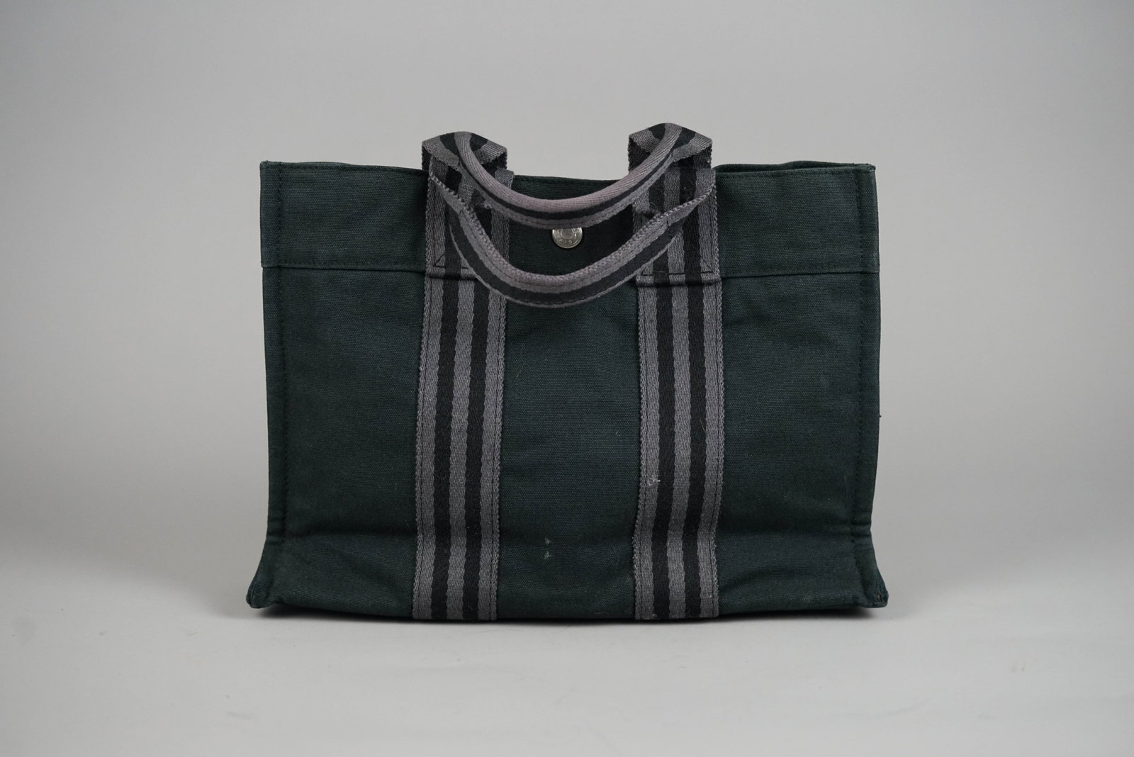 HERMES PM HANDBAG CANVAS TWO-TONE - 5