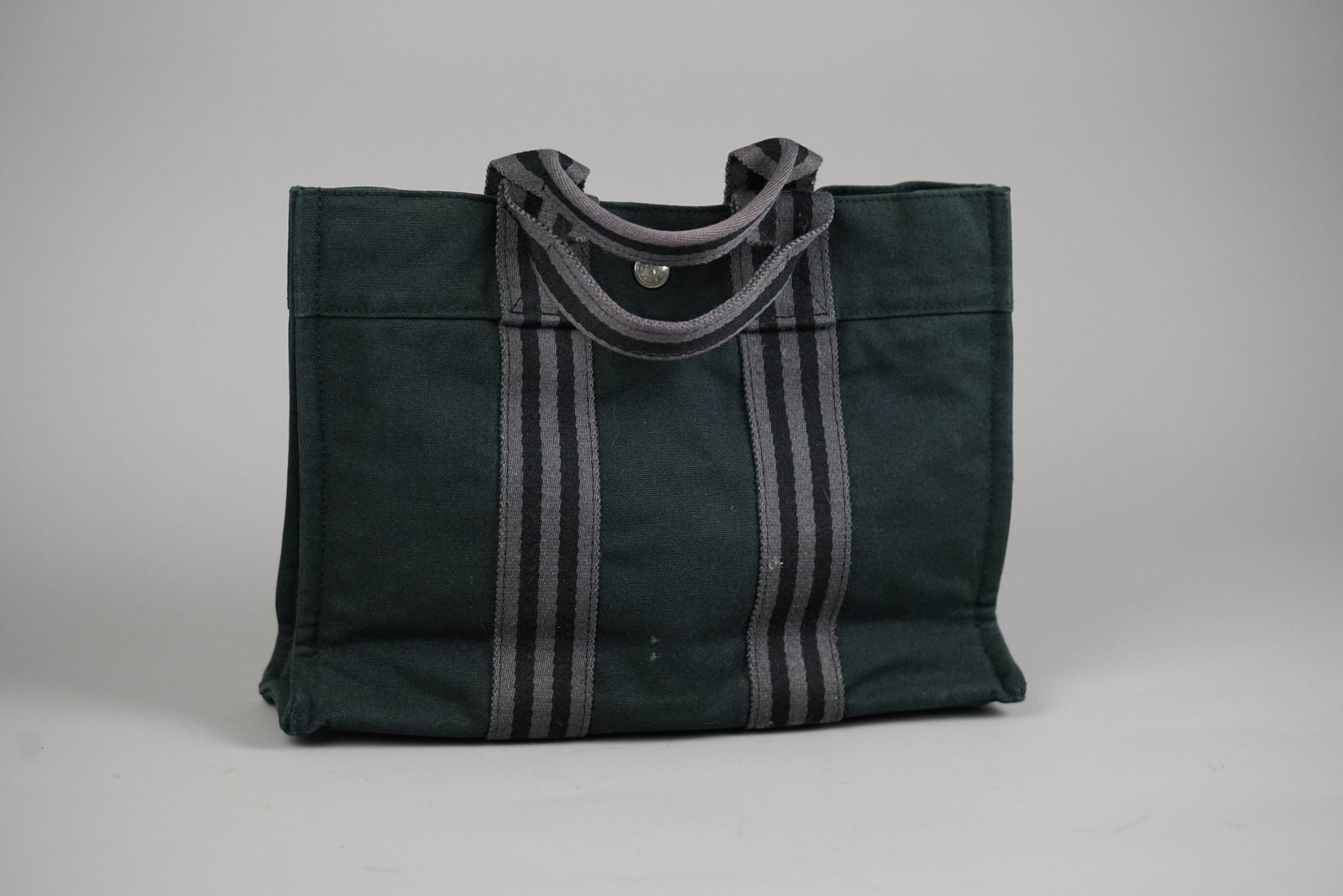 HERMES PM HANDBAG CANVAS TWO-TONE - 6