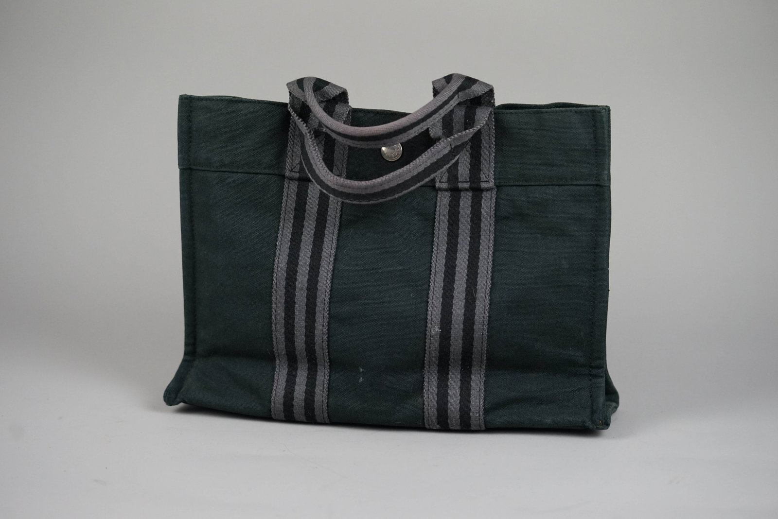 HERMES PM HANDBAG CANVAS TWO-TONE - 7