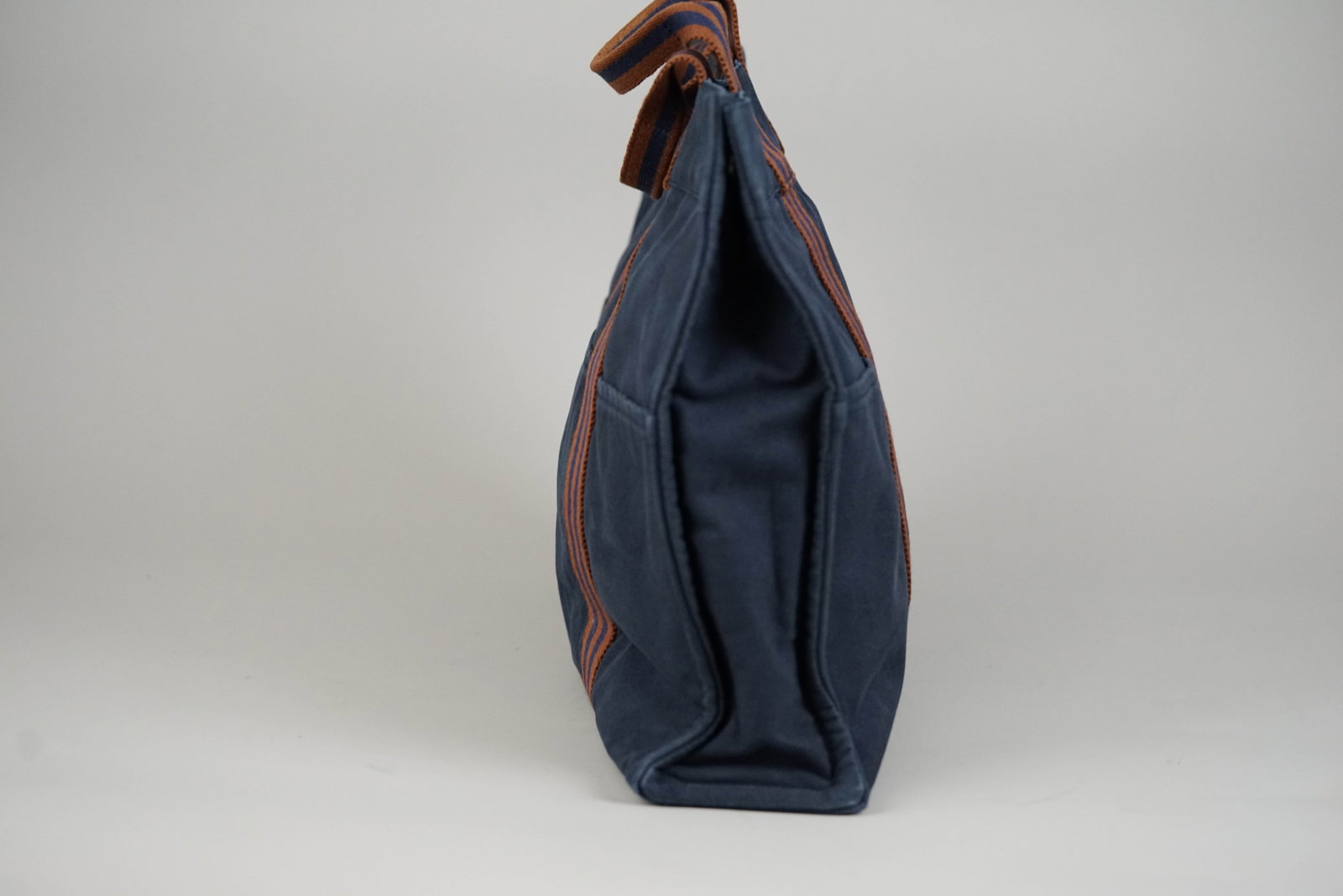 HERMES MM TOTE BAG CANVAS TWO-TONE - 4