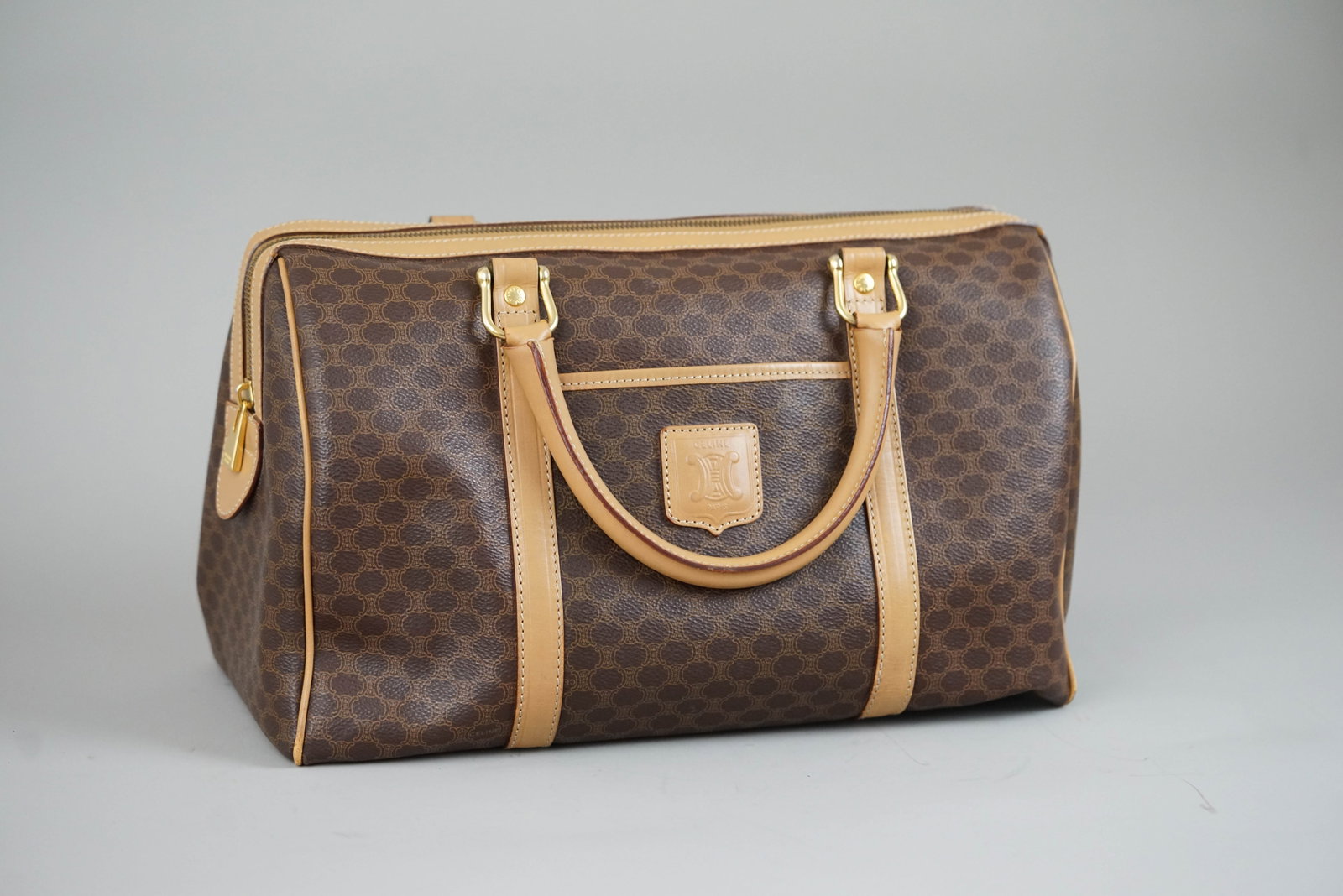 CELINE MACADAM HANDBAG BROWN - 2