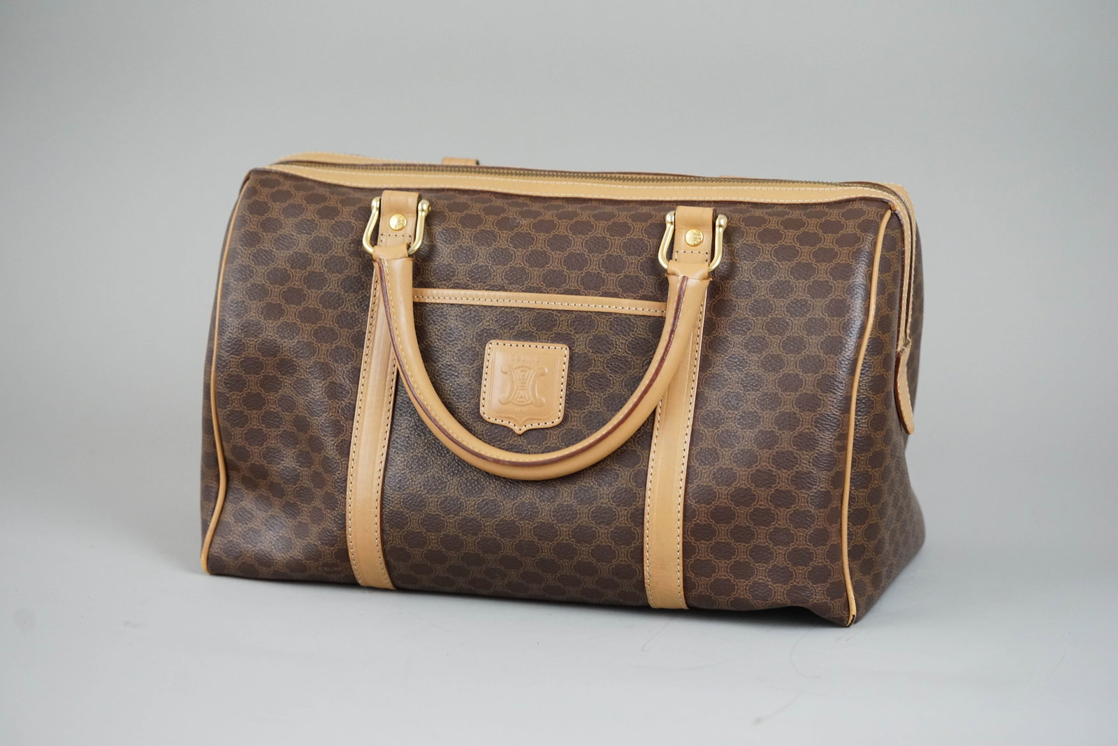 CELINE MACADAM HANDBAG BROWN - 3