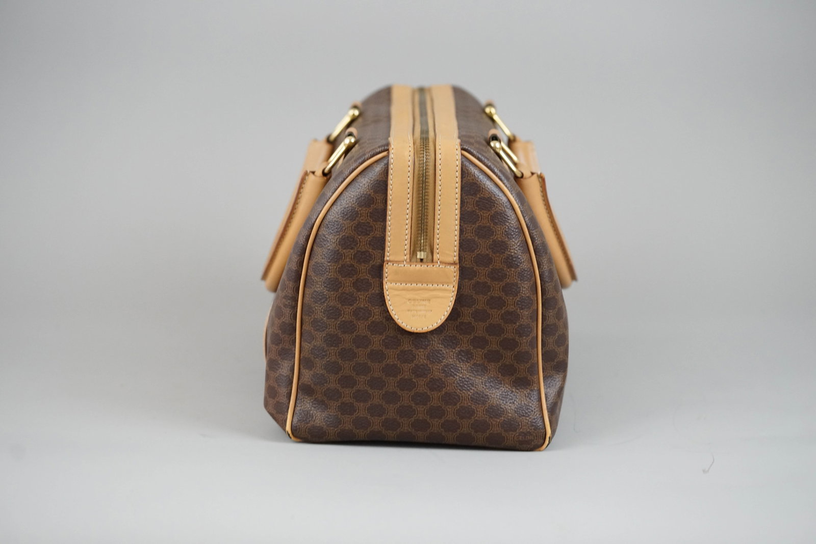 CELINE MACADAM HANDBAG BROWN - 4