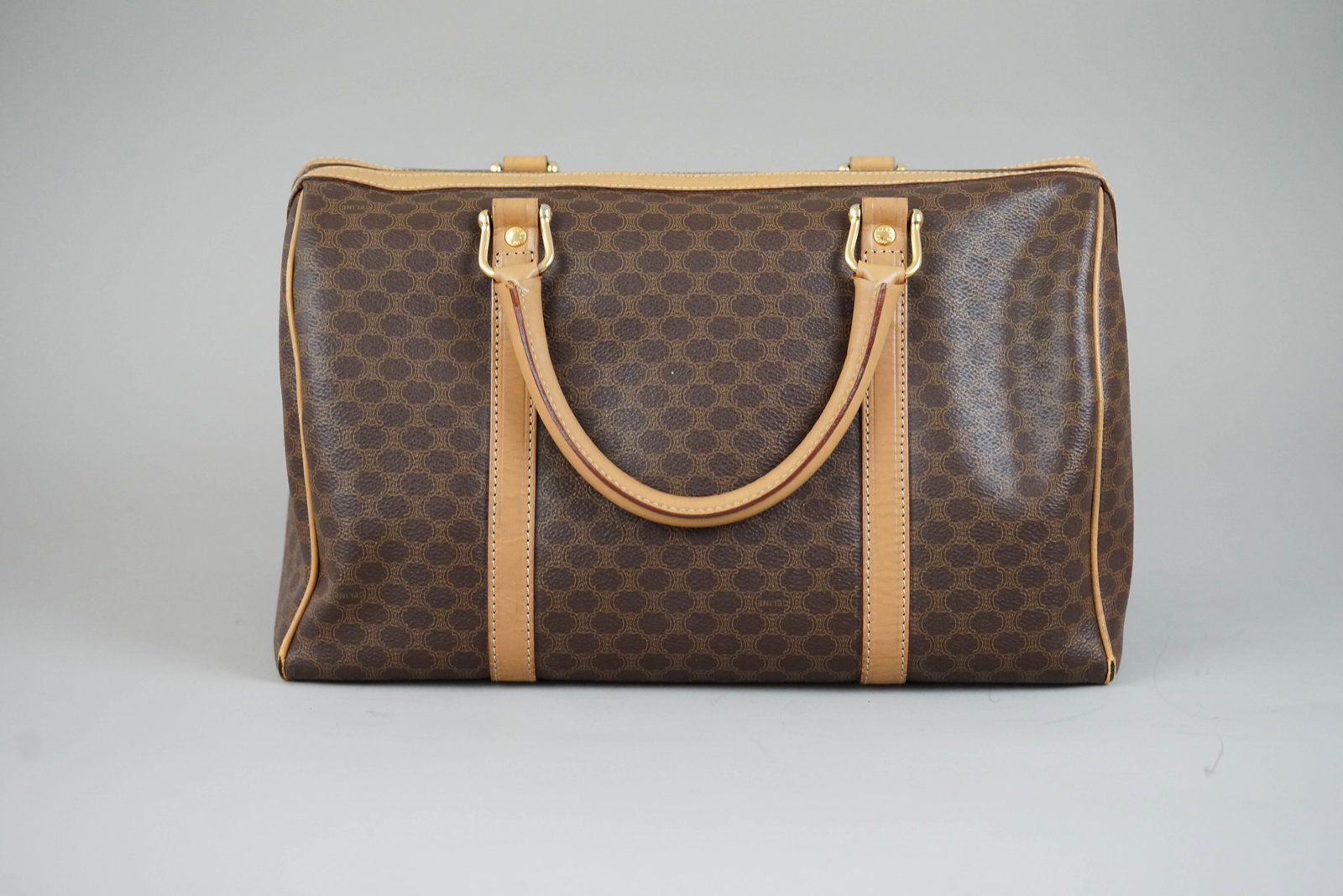 CELINE MACADAM HANDBAG BROWN - 5