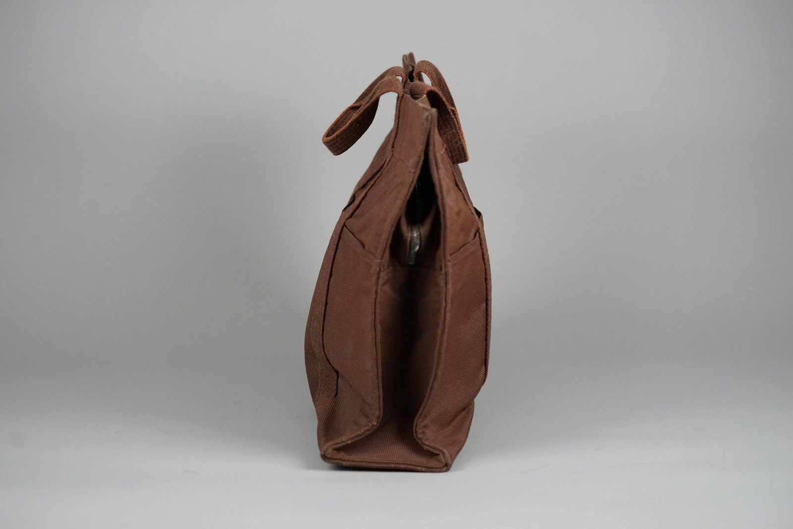 HERMES YALE LINE MM TOTE BAG CANVAS BROWN - 8