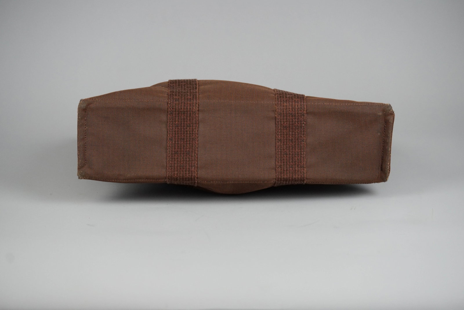 HERMES YALE LINE MM TOTE BAG CANVAS BROWN - 9