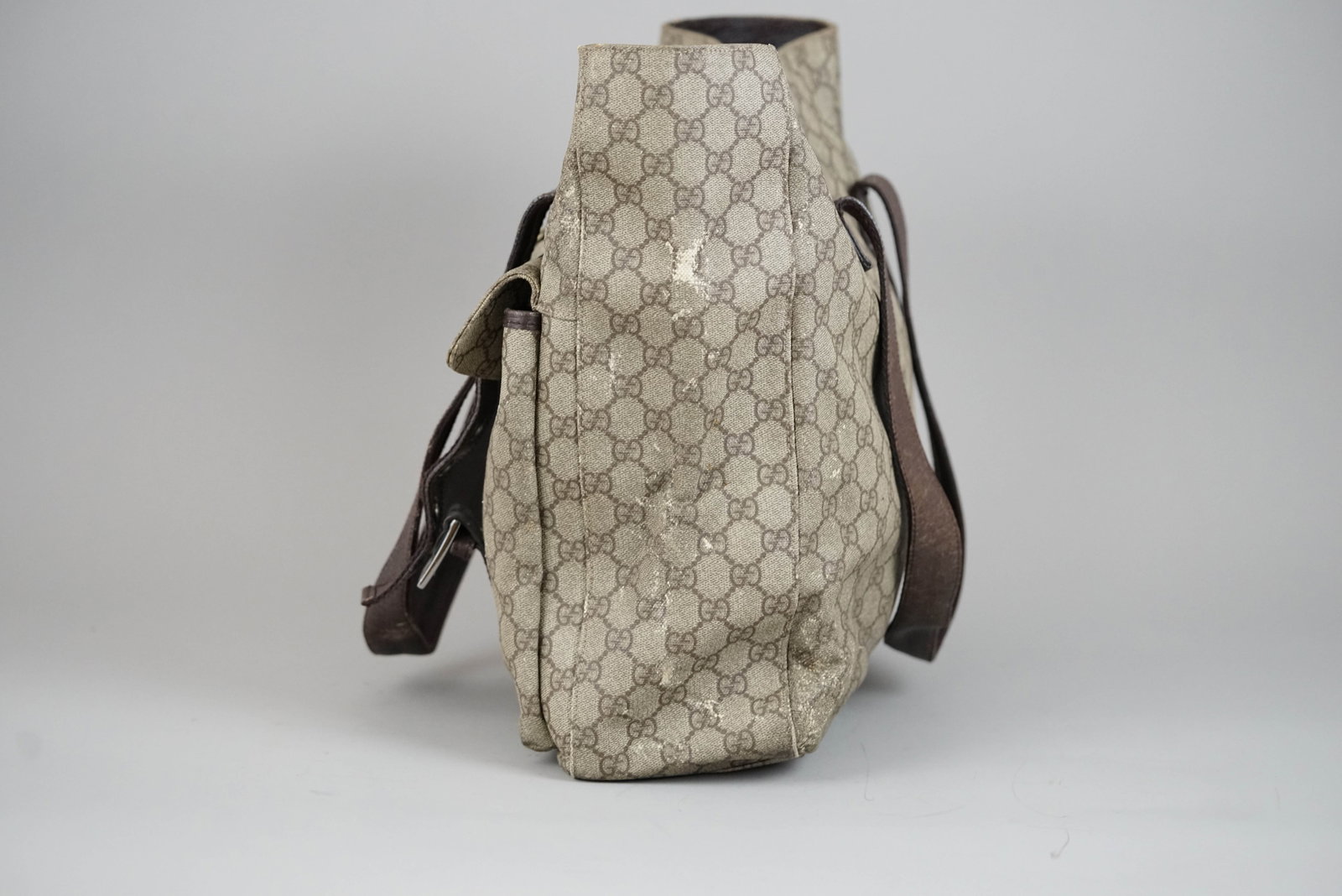 GUCCI GG SUPREME TOTE BAG 213317 BROWN - 4