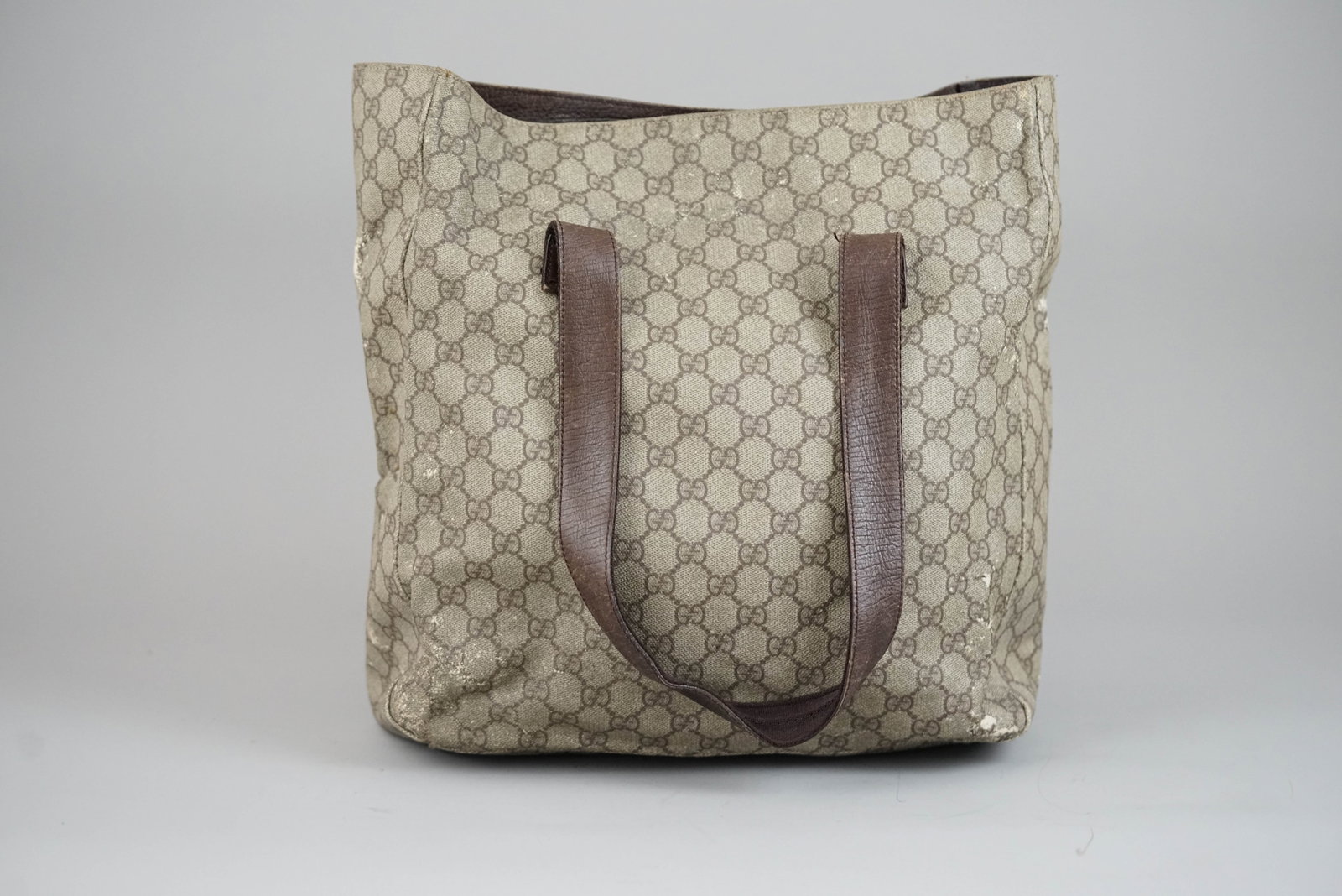 GUCCI GG SUPREME TOTE BAG 213317 BROWN - 5