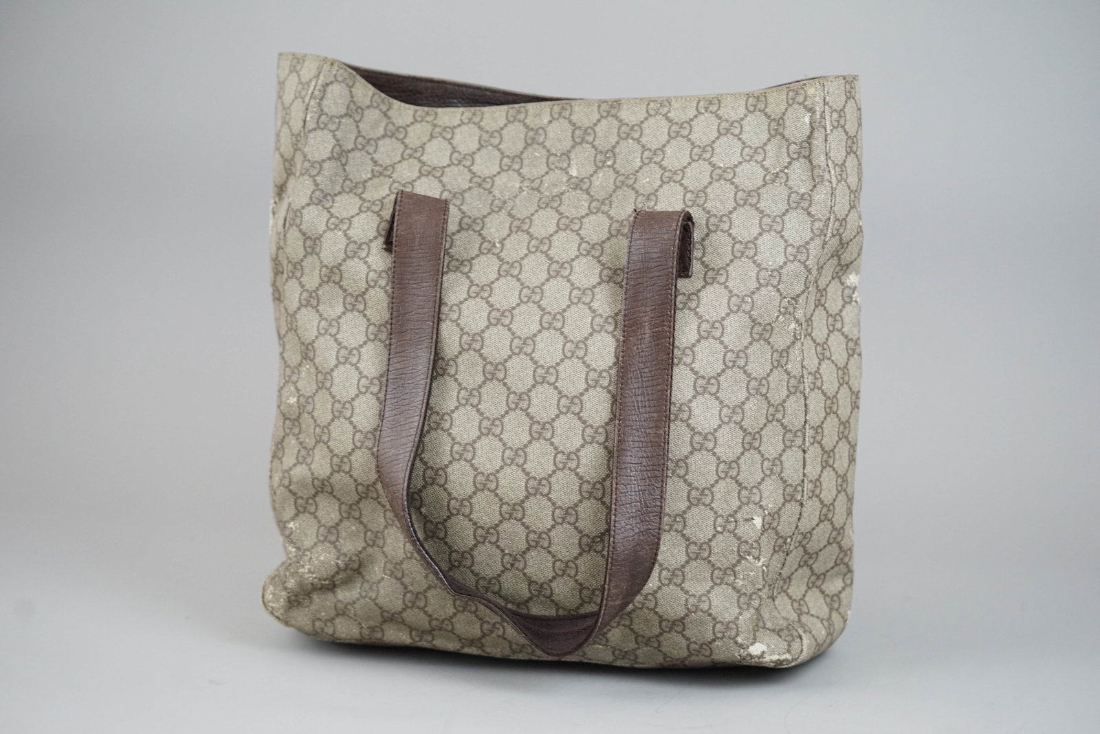 GUCCI GG SUPREME TOTE BAG 213317 BROWN - 7