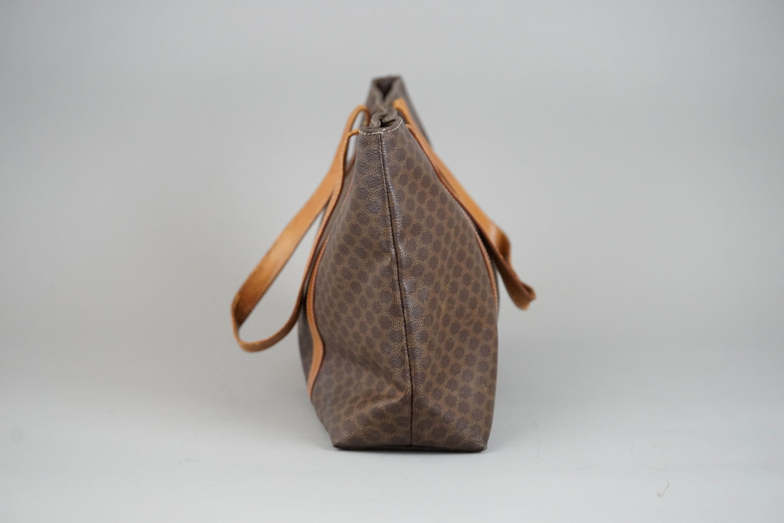 CELINE MACADAM TOTE BAG BROWN - 4