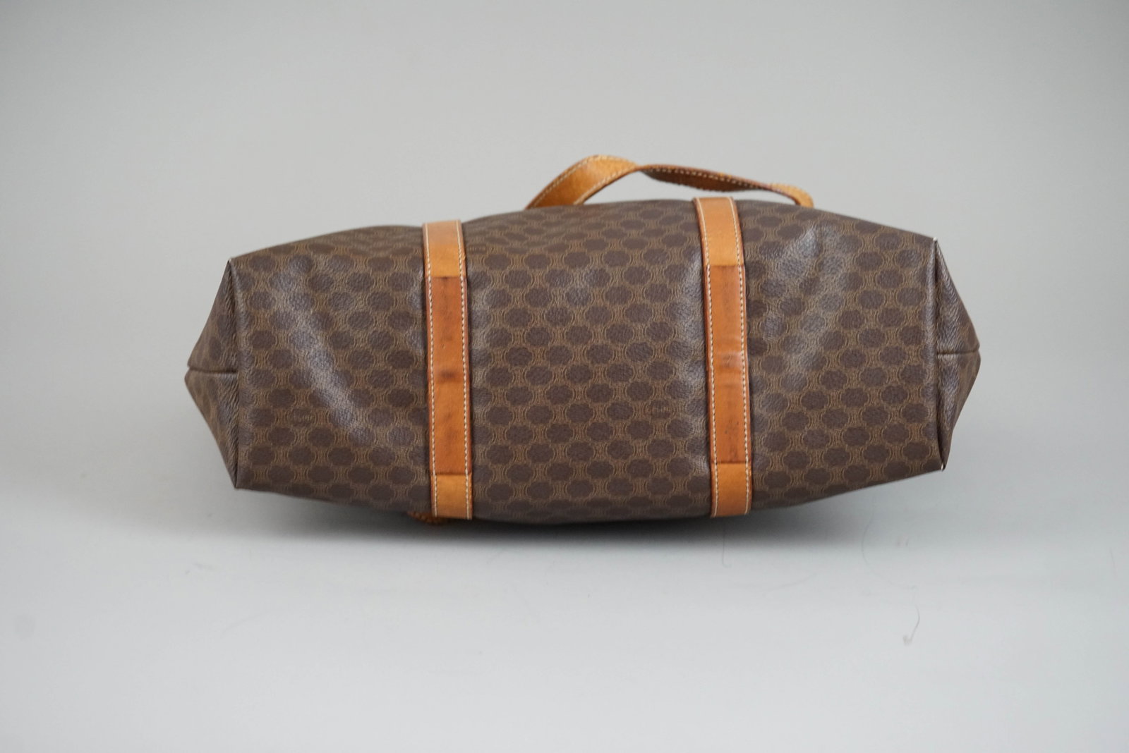 CELINE MACADAM TOTE BAG BROWN - 7