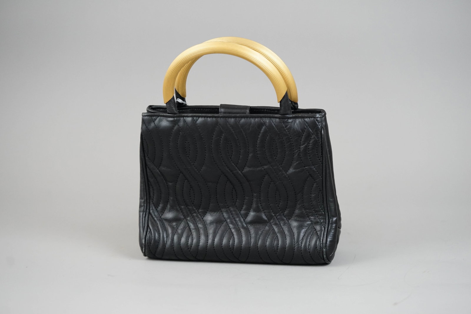 FENDI HANDBAG LEATHER BLACK - 3