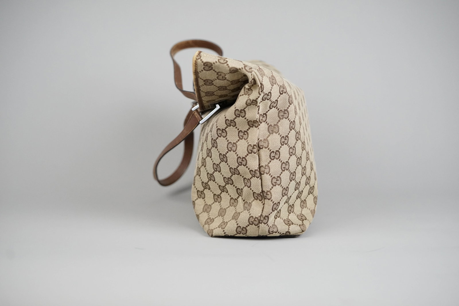 GUCCI GG CANVAS TOTE BAG CANVAS 3444 BROWN - 4