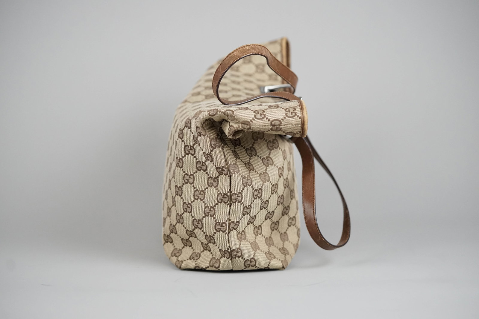 GUCCI GG CANVAS TOTE BAG CANVAS 3444 BROWN - 9