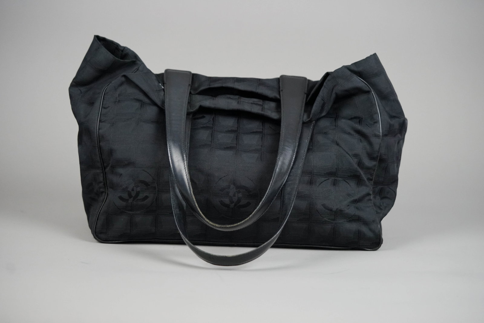 CHANEL NEW TRAVEL TOTE BAG NYLON 10417607 BLACK - 5
