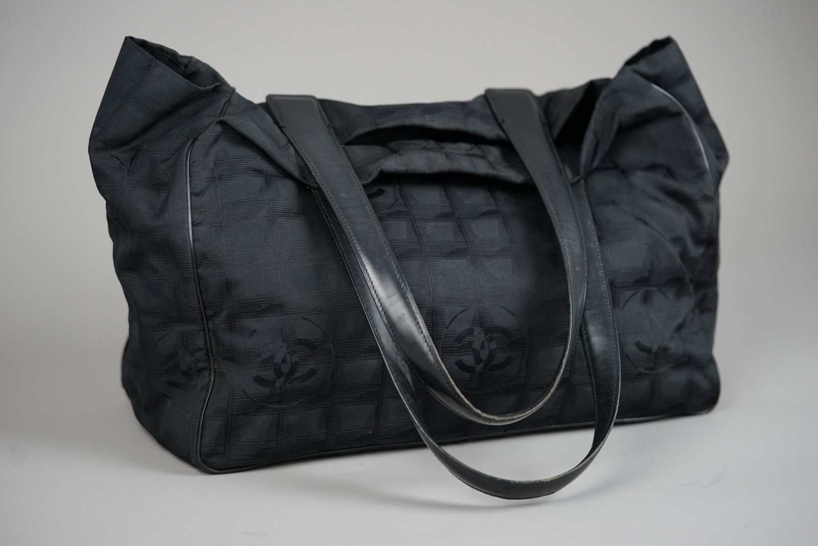 CHANEL NEW TRAVEL TOTE BAG NYLON 10417607 BLACK - 6