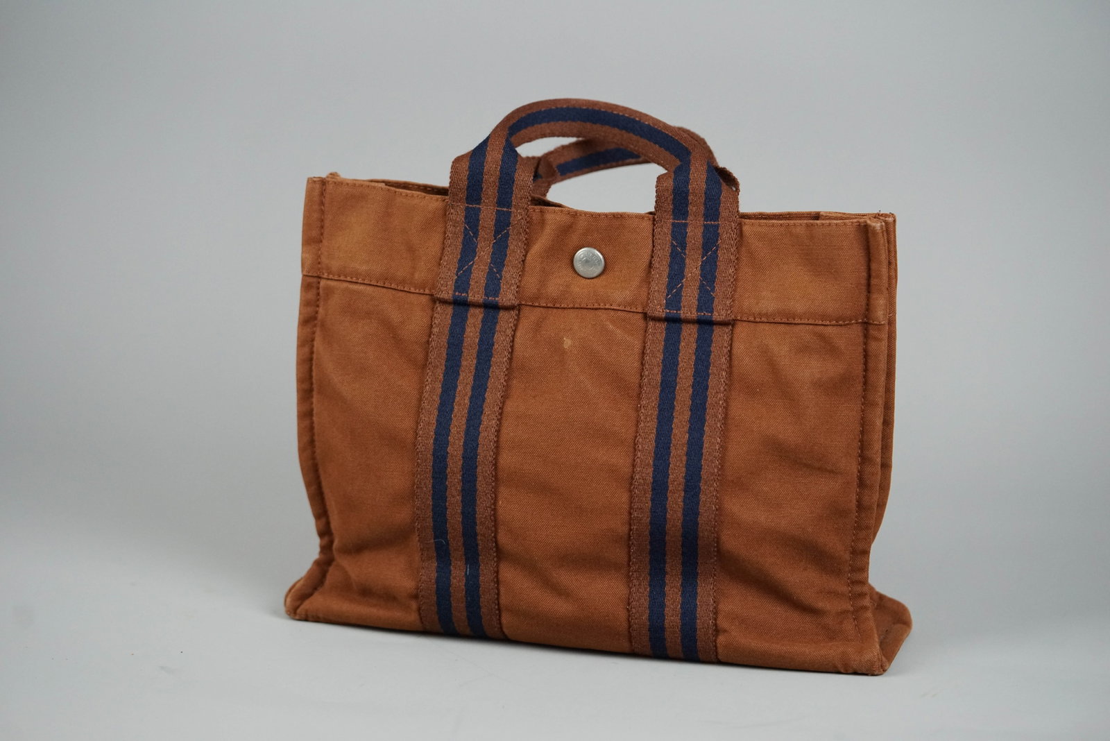 HERMES PM HANDBAG CANVAS TWO-TONE - 3