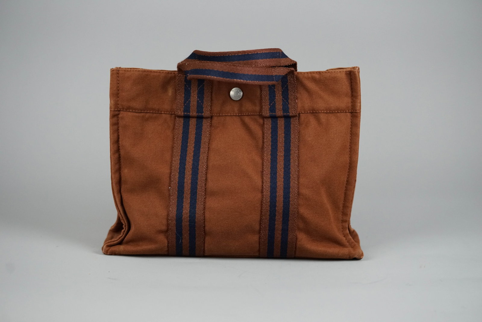 HERMES PM HANDBAG CANVAS TWO-TONE - 5