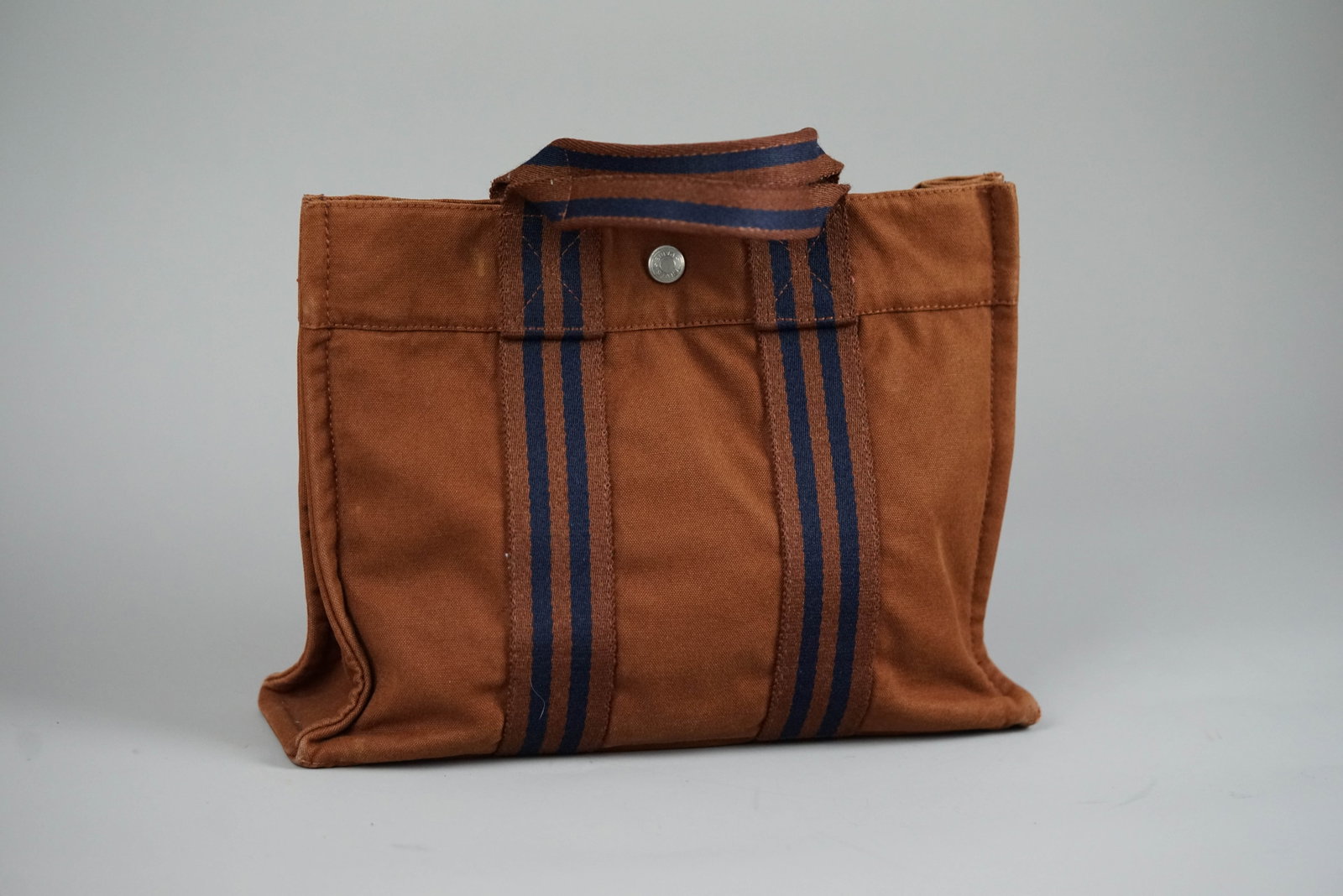HERMES PM HANDBAG CANVAS TWO-TONE - 6