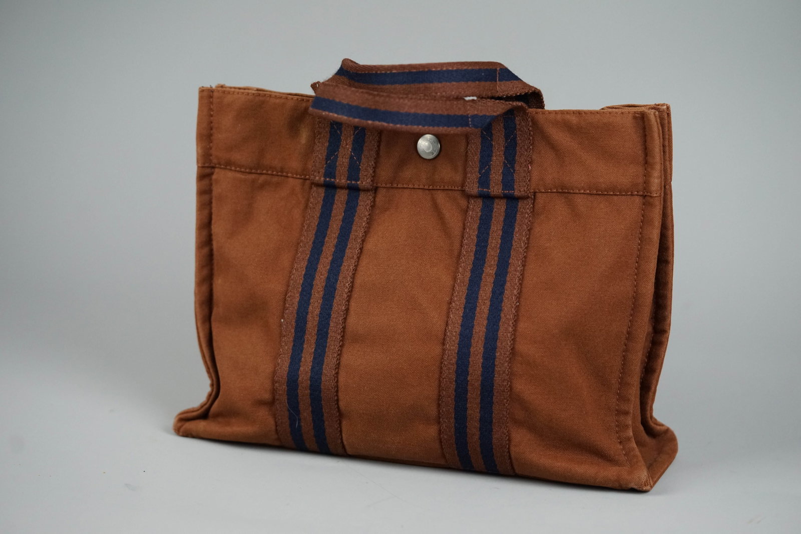 HERMES PM HANDBAG CANVAS TWO-TONE - 7