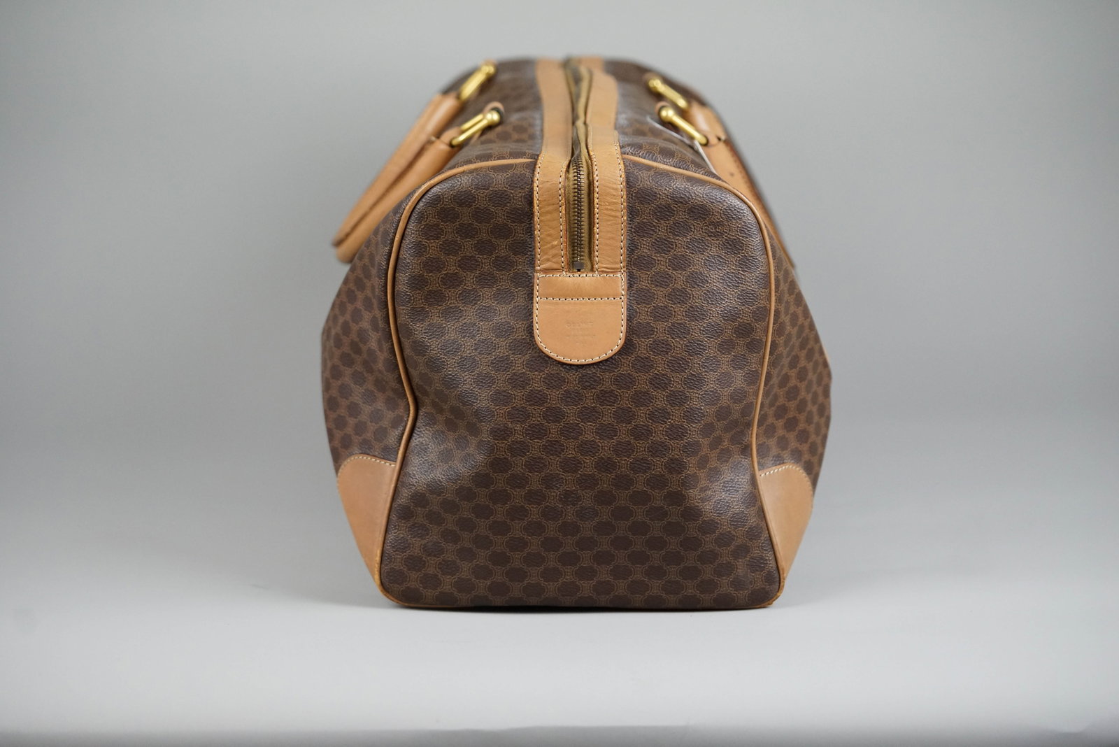 CELINE MACADAM BOSTON BAG BROWN - 5