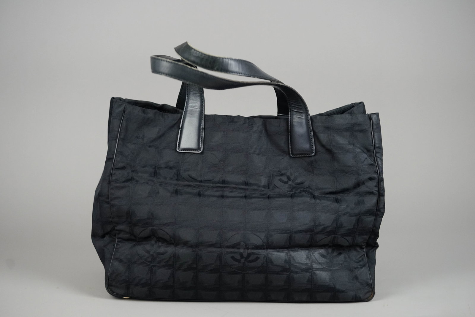 CHANEL NEW TRAVEL TOTE BAG NYLON 8317512 BLACK - 5