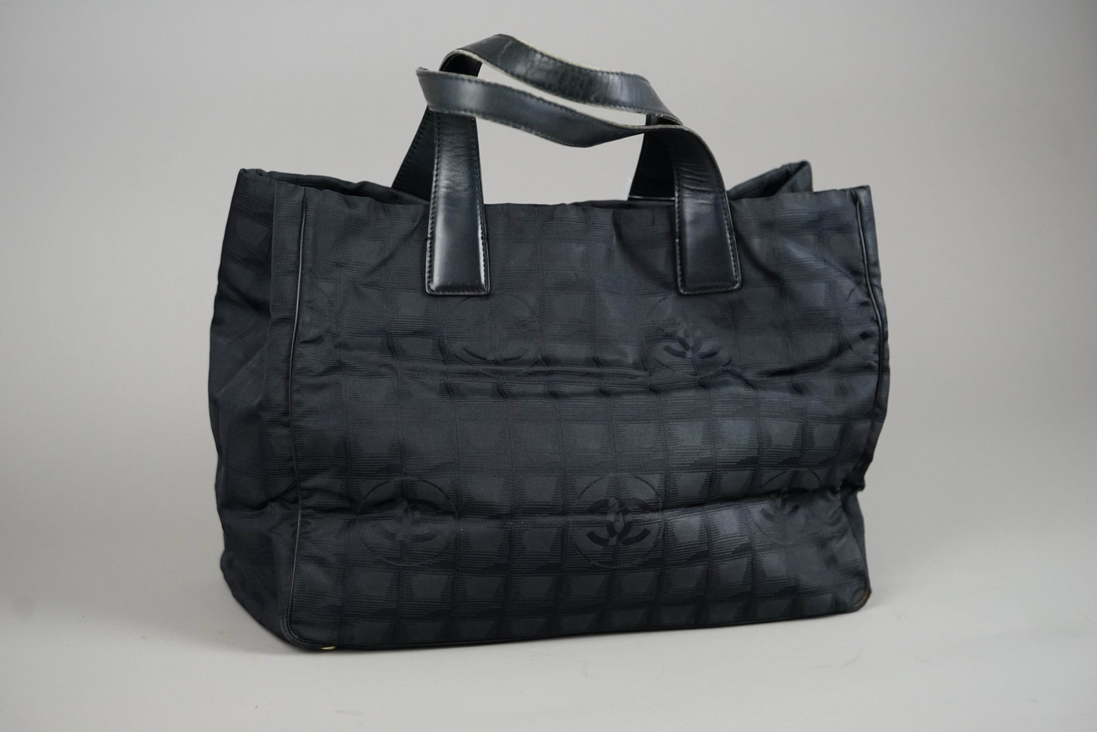 CHANEL NEW TRAVEL TOTE BAG NYLON 8317512 BLACK - 6