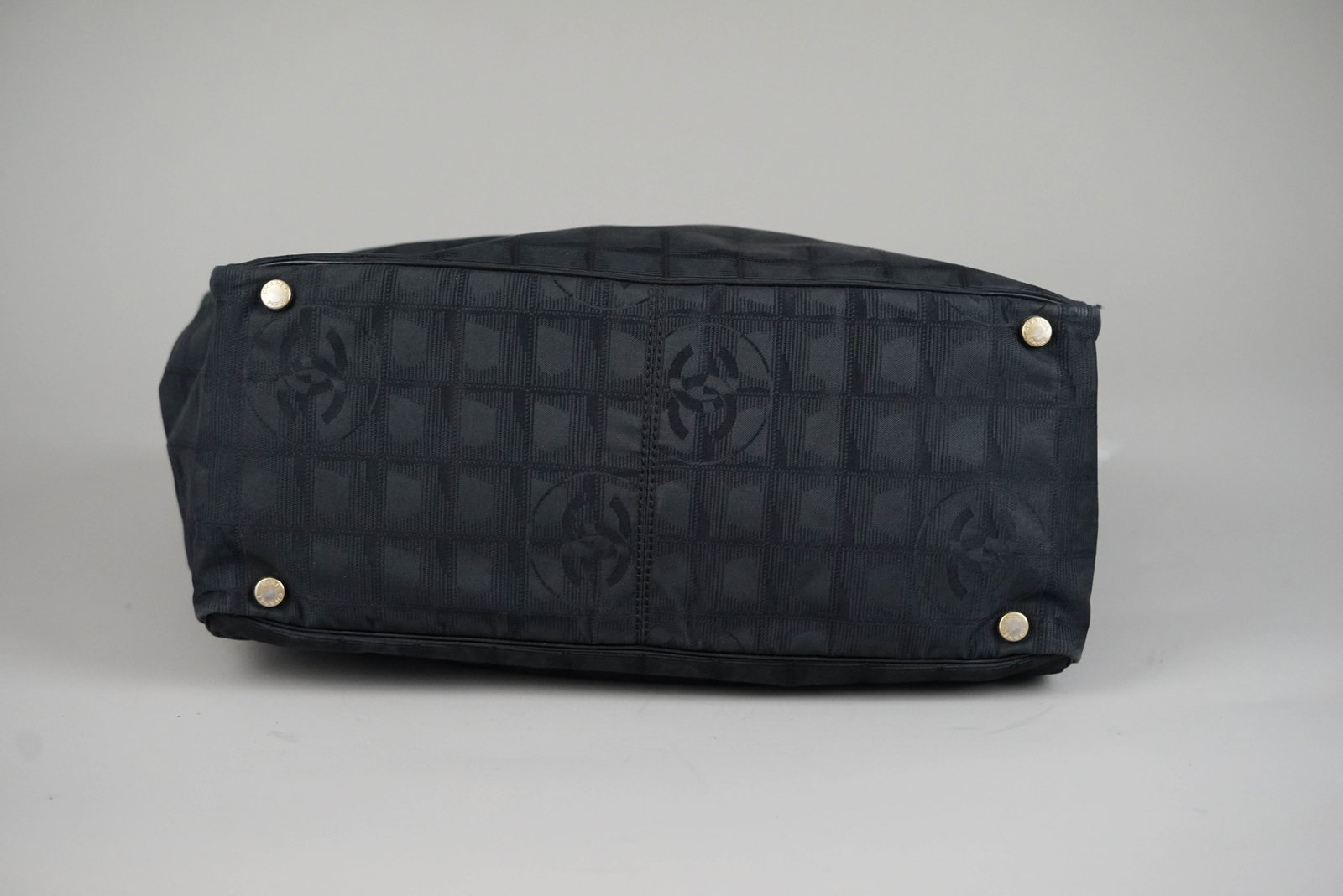 CHANEL NEW TRAVEL TOTE BAG NYLON 8317512 BLACK - 9