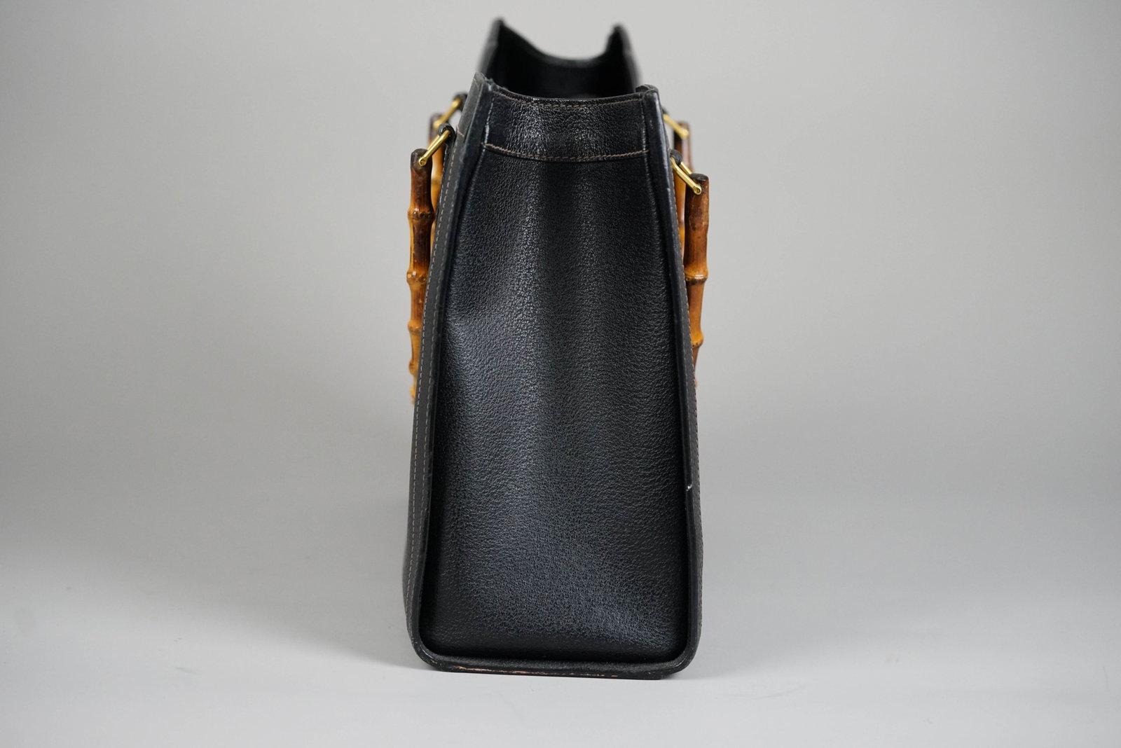 GUCCI BAMBOO HANDBAG LEATHER 0260 BLACK - 4