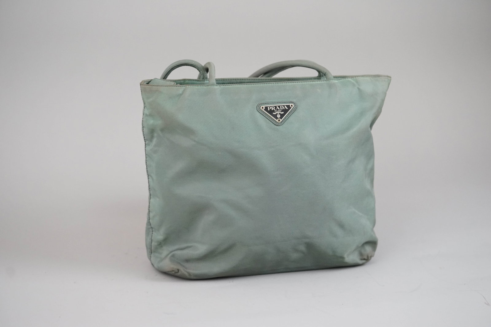 PRADA POCONO TOTE BAG NYLON GREEN - 2