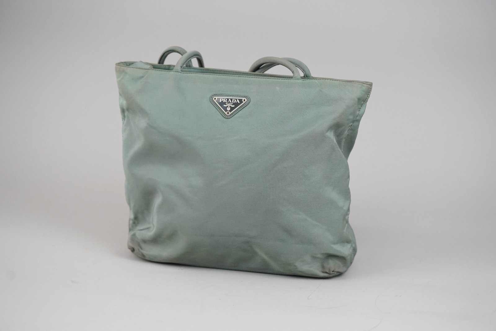 PRADA POCONO TOTE BAG NYLON GREEN - 3