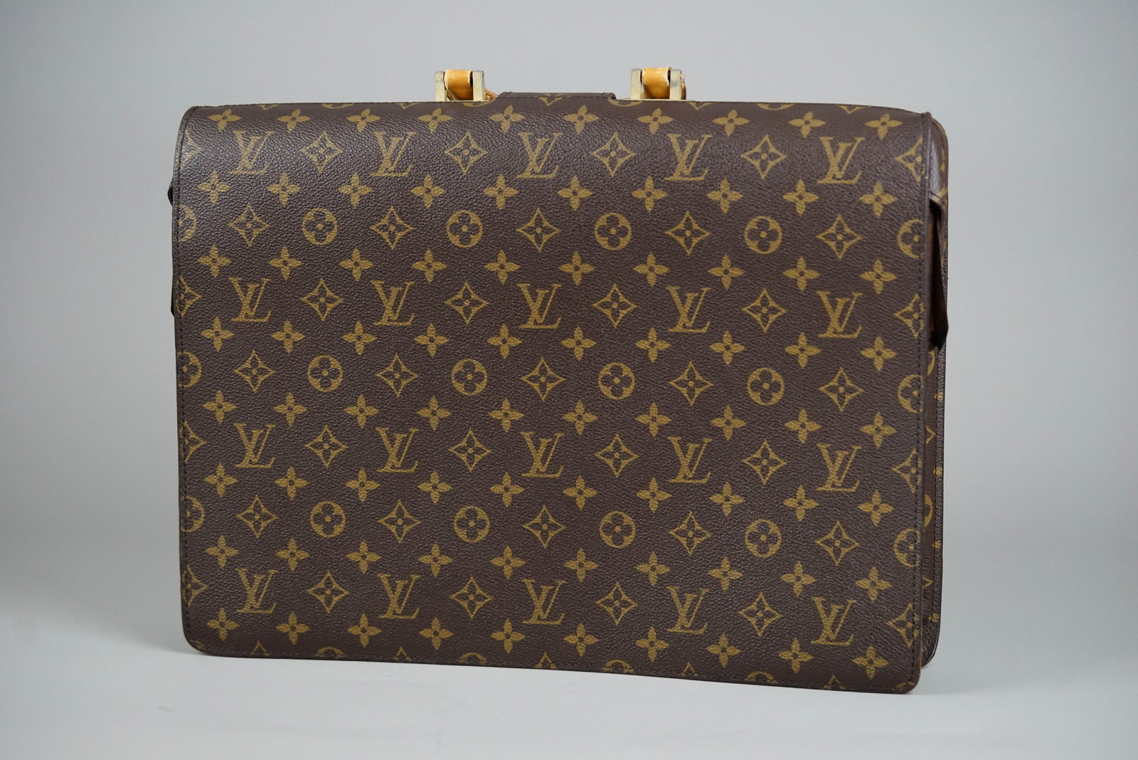 LOUIS VUITTON MONOGRAM SERVIETTE FERMOIRE BRIEFCASE M53305 CONDITION RANK: BC - 7