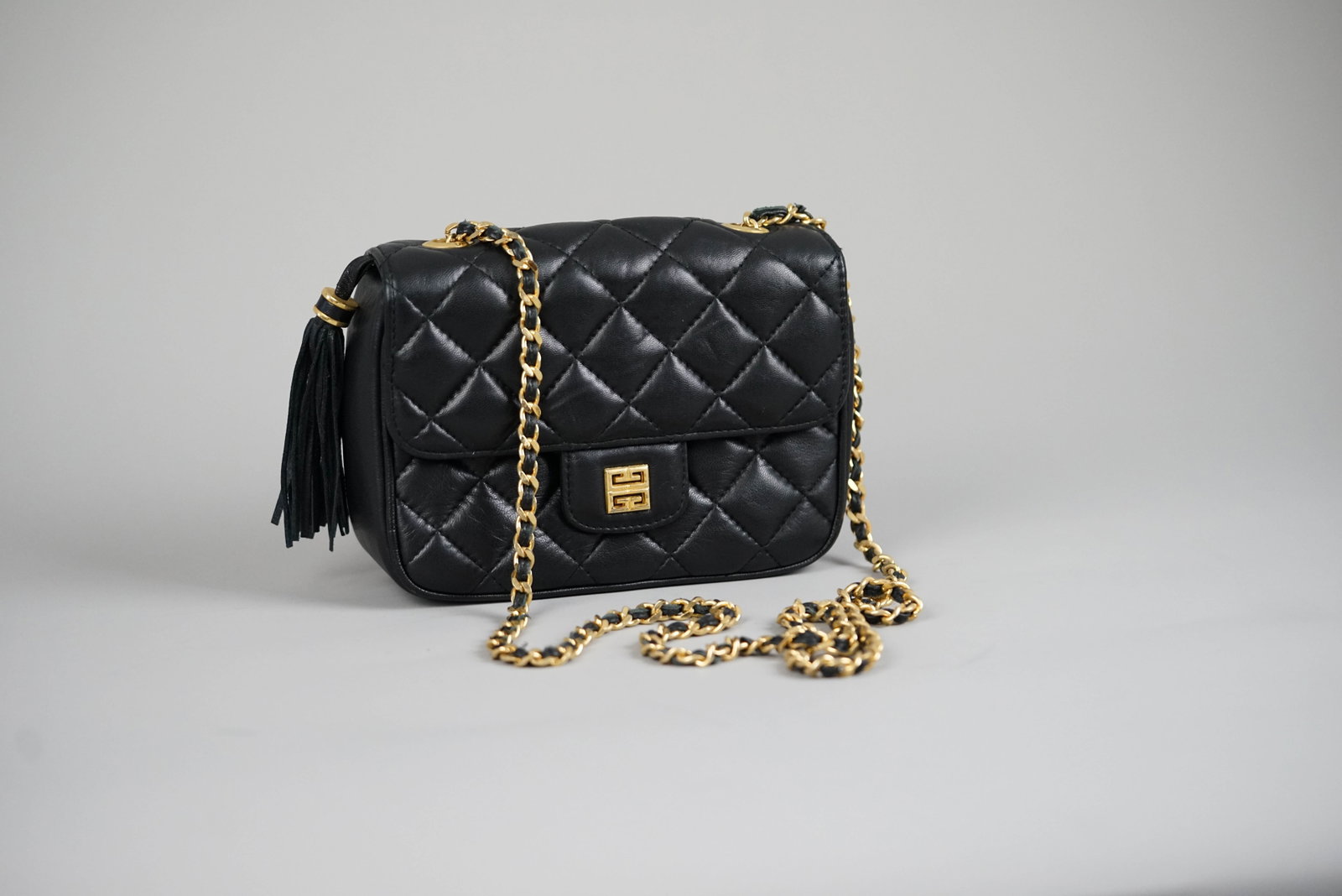 GIVENCHY SHOULDER BAG LEATHER BLACK - 2
