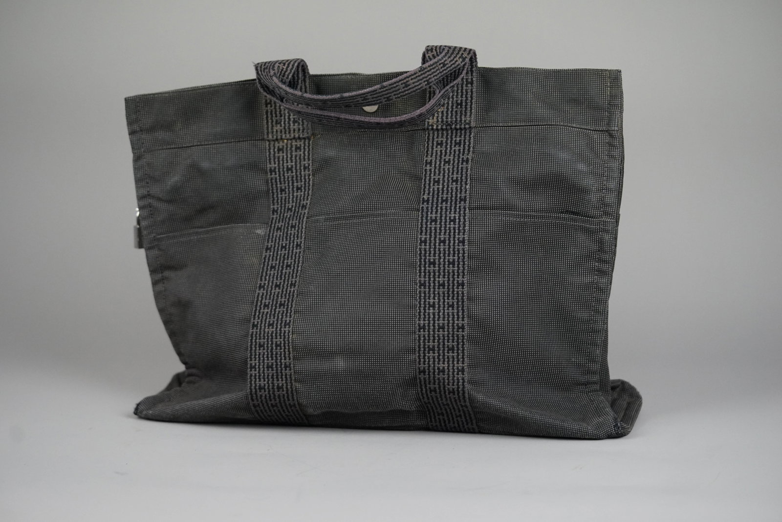 HERMES YALE LINE MM TOTE BAG CANVAS CADENA - 6