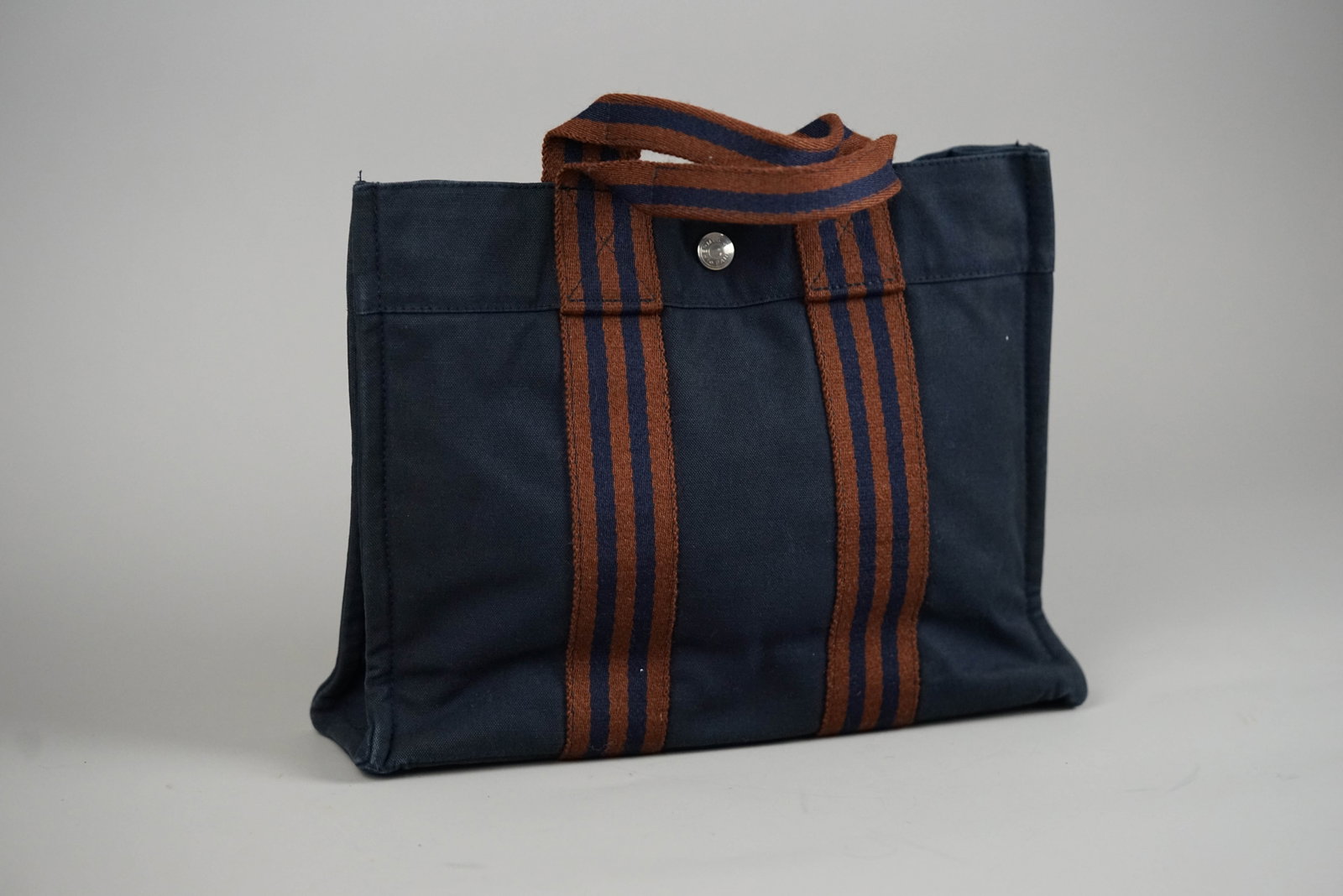 HERMES PM HANDBAG CANVAS TWO-TONE - 2
