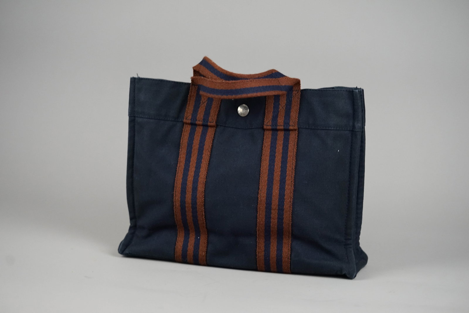 HERMES PM HANDBAG CANVAS TWO-TONE - 3