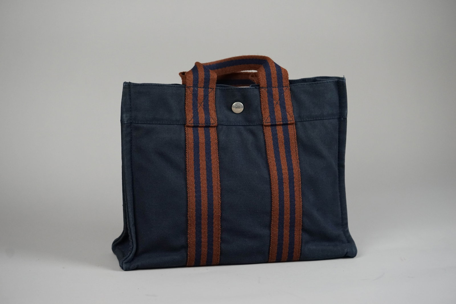 HERMES PM HANDBAG CANVAS TWO-TONE - 6