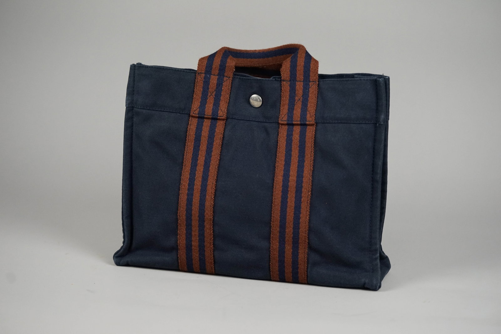 HERMES PM HANDBAG CANVAS TWO-TONE - 7