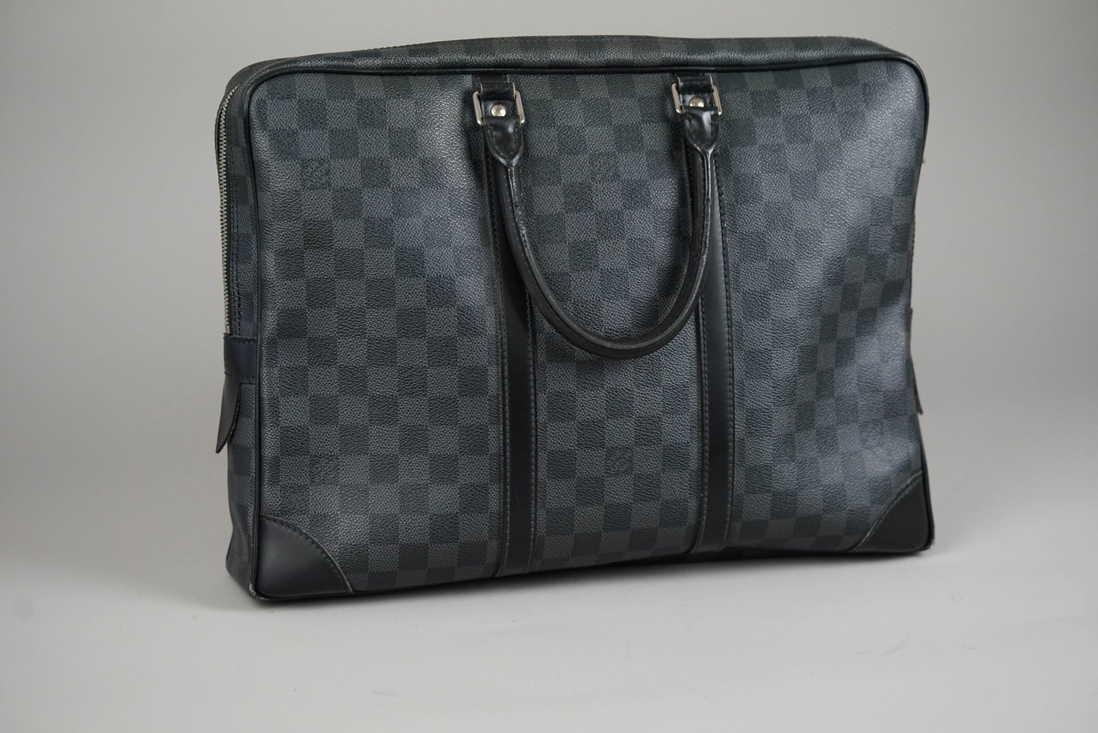 LOUIS VUITTON DAMIER GRAPHITE PORTE CLEMENT VOYAGE BRIEFCASE M41125 BA0112 CADENAS KEYS NAME TAG - 5