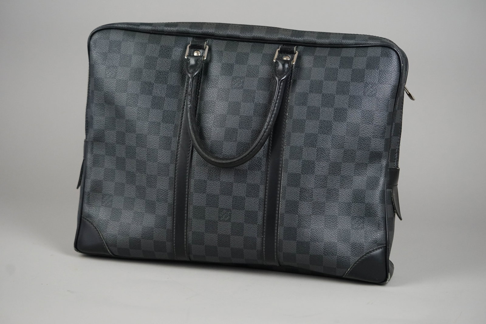 LOUIS VUITTON DAMIER GRAPHITE PORTE CLEMENT VOYAGE BRIEFCASE M41125 BA0112 CADENAS KEYS NAME TAG - 6
