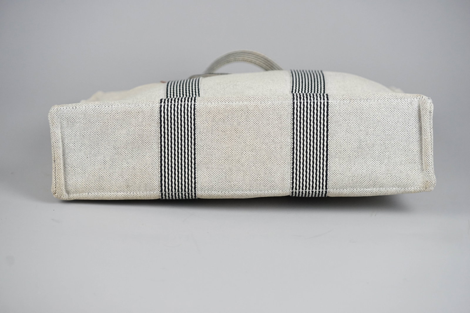 HERMES MM TOTE BAG CANVAS TWO-TONE - 9