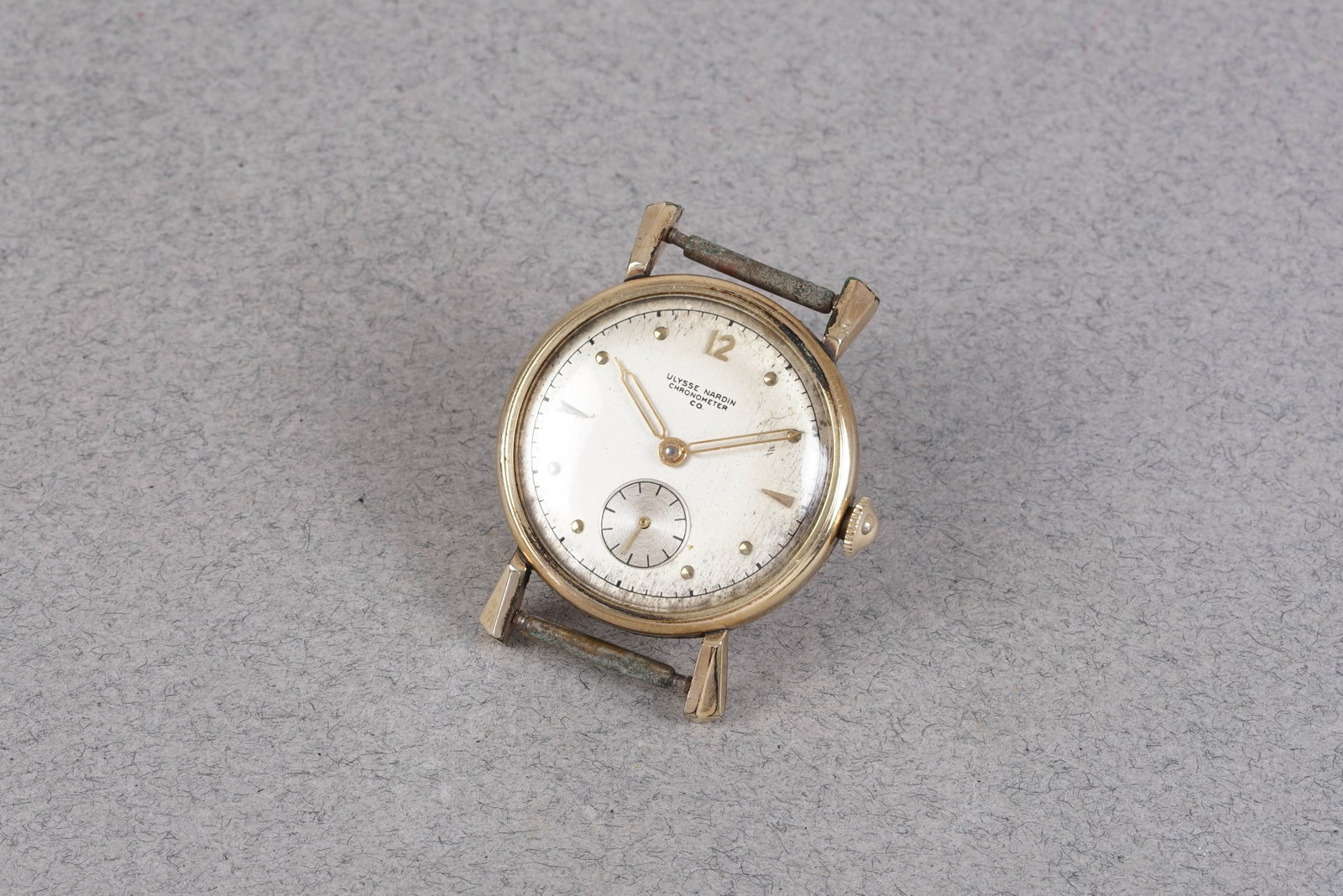 ULYSSE NARDIN GOLD PLATED CHRONOMETER W/ GUARANTEE PAPERS - 2