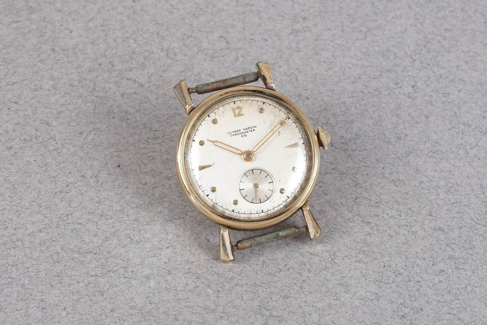 ULYSSE NARDIN GOLD PLATED CHRONOMETER W/ GUARANTEE PAPERS - 3