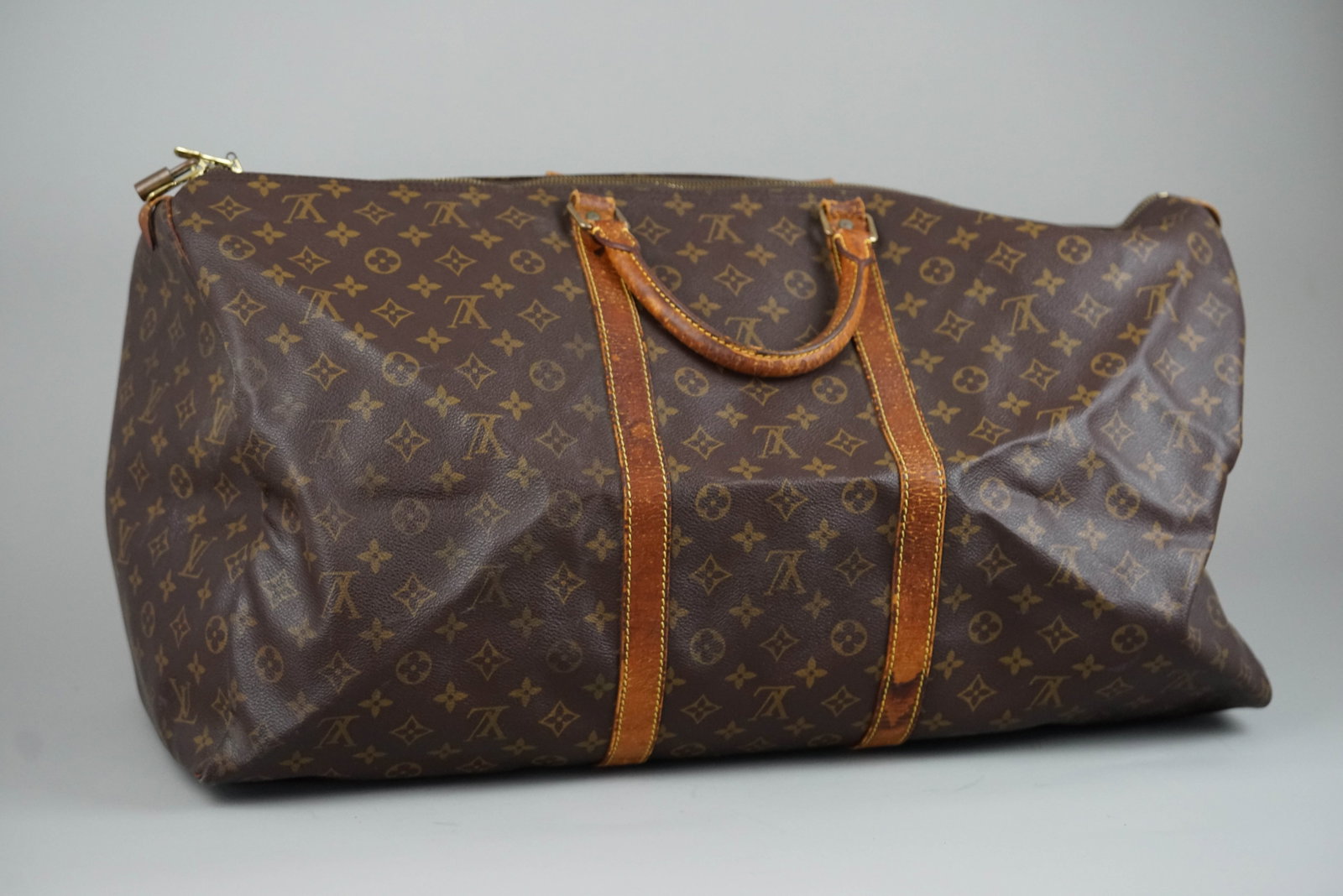 LOUIS VUITTON MONOGRAM KEEPALL 60 BOSTON BAG M41422 SP1904 - 2