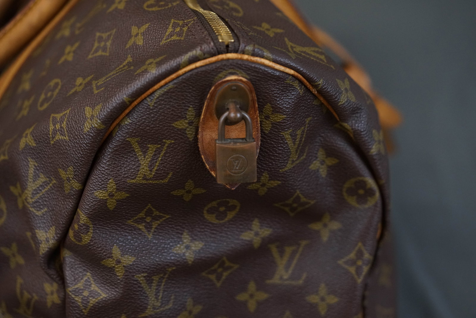 LOUIS VUITTON MONOGRAM 60 KEEPALL BOSTON BAG M41422 VI864 - 12