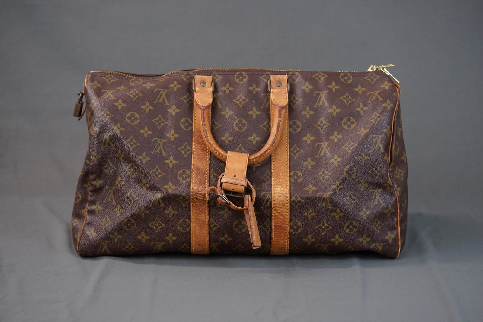 LOUIS VUITTON MONOGRAM 60 KEEPALL BOSTON BAG M41422 VI864 (1 of 13)