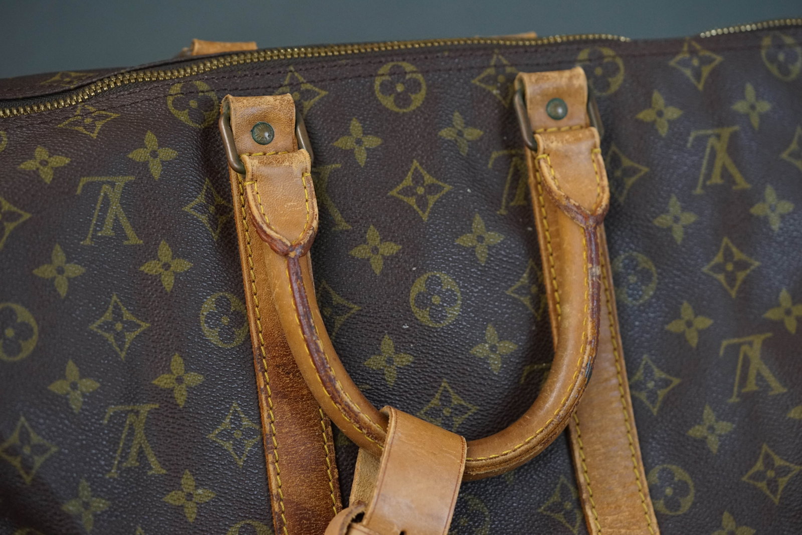LOUIS VUITTON MONOGRAM 60 KEEPALL BOSTON BAG M41422 VI864 - 5