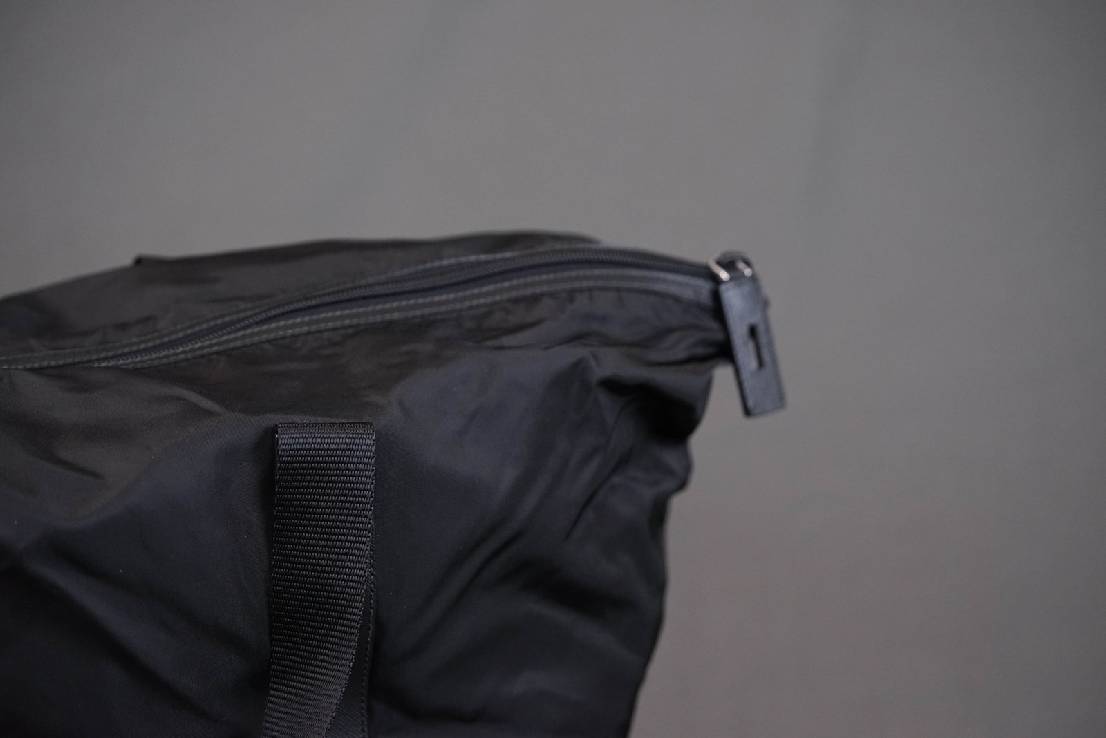 PRADA POCONO BLACK NYLON TOTE BAG - 10