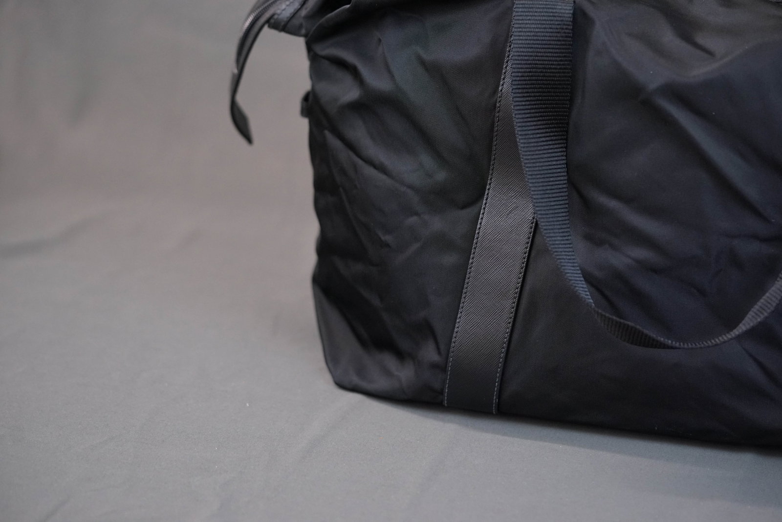 PRADA POCONO BLACK NYLON TOTE BAG - 9