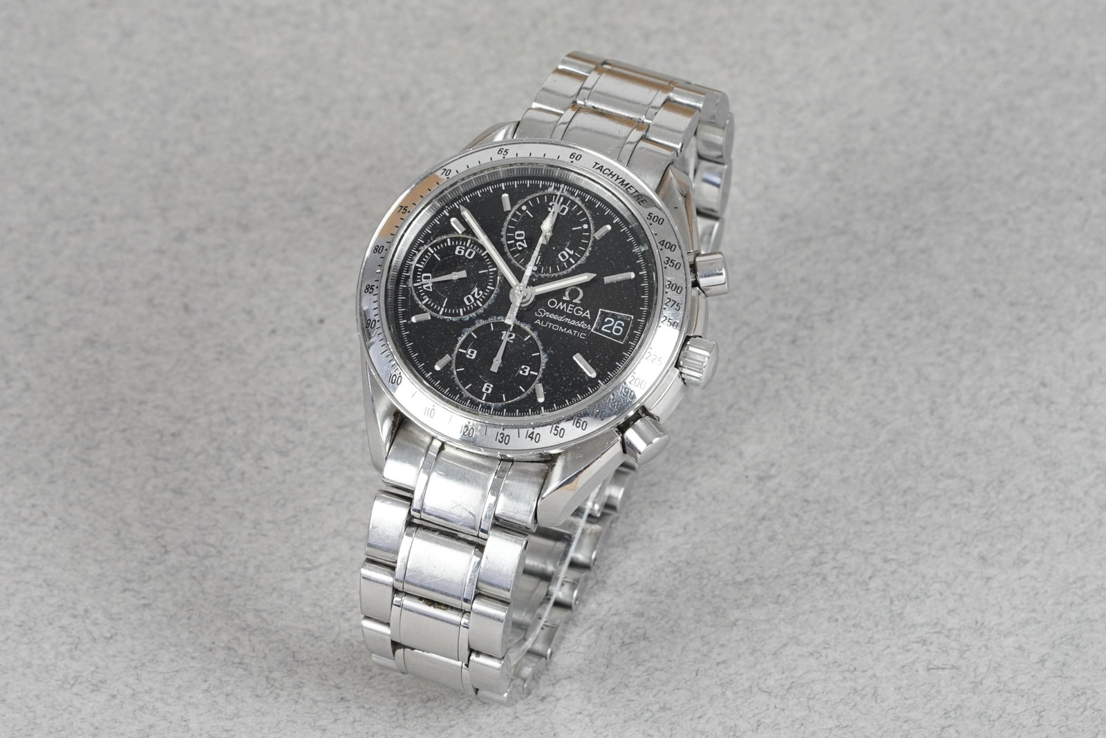 OMEGA SPEEDMASTER AUTOMATIC DATE W/ BOX & GUARANTEE CARD REF. 3513.50 CIRCA 2003 - 2